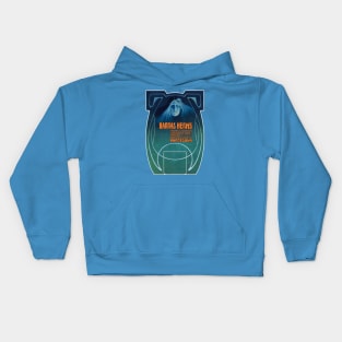 Advertising poster for a printer Kids Hoodie